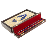 Нарды настольные из натурального камня лазурит и долерит Backgammon from Stone варинант исполнения - 5 | Loft Concept в Сочи