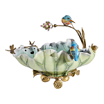 Чаша в виде листка лотоса с птицами Eden Garden варинант исполнения - 3 | Loft Concept в Сочи