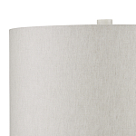 Настольная лампа мраморная с тканевым цилиндрическим абажуром Sharpened варинант исполнения - 2 | Loft Concept в Сочи