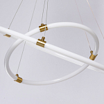 Люстра подвесная с двумя пересекающимися белыми светодиоидными кольцами Luke Lampco Tracer Lamp варинант исполнения - 8 | Loft Concept в Сочи