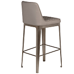 Стул барный светло-серый из экокожи Spectacular High Bar Stool варинант исполнения - 2 | Loft Concept в Сочи