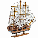 Декоративная модель деревянного парусника With The low варинант исполнения - 2 | Loft Concept в Сочи