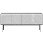 Длинная тумба с зеркальным декором Serena варинант исполнения - 4 | Loft Concept в Сочи