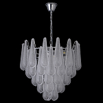 Люстра с подвесками из рифленного стекла в форме капель Textured Glass Chandelier варинант исполнения - 15 | Loft Concept в Сочи