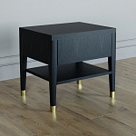 Прикроватная тумбочка с ящиком Elsa Dreams Black варинант исполнения - 4 | Loft Concept в Сочи