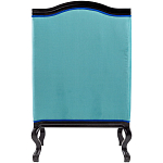 Кресло из натурального бука бирюзовое с изображением птиц и цветов Turquoise Chinoiserie Garden Armchair варинант исполнения - 3 | Loft Concept в Сочи