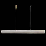 Подвесной светильник линейный цилиндрической формы из натурального алебастра Alabaster Geometry варинант исполнения - 2 | Loft Concept в Сочи