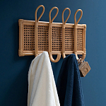 Настенная вешалка из ротанга Wila Wall Hanger M варинант исполнения - 7 | Loft Concept в Сочи