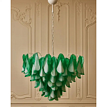 Люстра из стеклянных зеленых лепестков Petalled Illuminator варинант исполнения - 4 | Loft Concept в Сочи