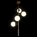 Люстра на штанге с 4-мя белыми шарообразными плафонами Bubble Chandelier варинант исполнения - 1 | Loft Concept в Сочи