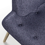 Мебельная ткань Шенилл синий цвет 138 см T4-33 варинант исполнения - 3 | Loft Concept в Сочи