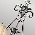 Люстра с 7-ю кремовыми текстильными абажурами Hinkley варинант исполнения - 4 | Loft Concept в Сочи