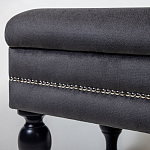 Мягкая банкетка с зоной для хранения Casket Dark Grey варинант исполнения - 3 | Loft Concept в Сочи