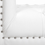 Кушетка белая с мягкой обивкой из велюра Michael Couch варинант исполнения - 6 | Loft Concept в Сочи