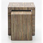 Комплект приставных столиков Stripes Set of tables Beige варинант исполнения - 2 | Loft Concept в Сочи