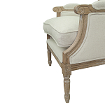 Кресло William Classical Armchair beige flax варинант исполнения - 4 | Loft Concept в Сочи