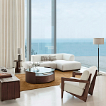 Кресло Avalon White Boucle из массива ореха варинант исполнения - 9 | Loft Concept в Сочи