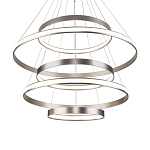 Люстра Light Ring Vertical Silver 5 колец серебро варинант исполнения - 2 | Loft Concept в Сочи