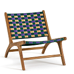 Кресло низкое из массива тика Barbados варинант исполнения - 1 | Loft Concept в Сочи