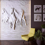 Барельеф HORSES варинант исполнения - 2 | Loft Concept в Сочи