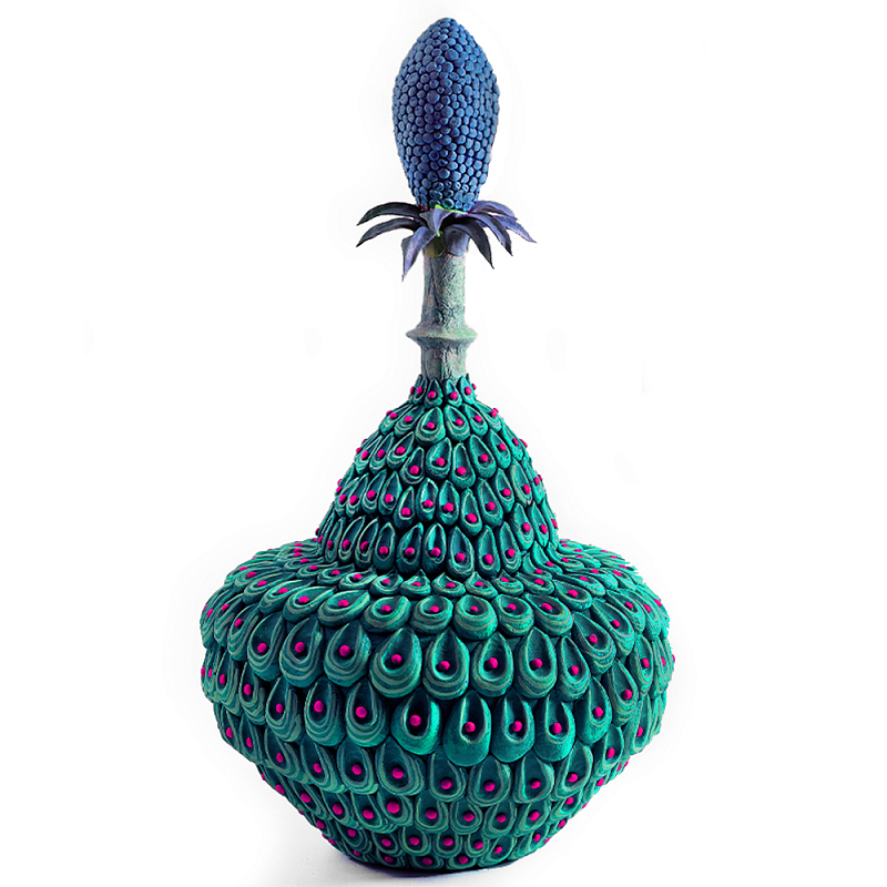 Статуэтка экзотический цветок Exotic Tropical Flower Зеленый Синий Розовый Статуэтка экзотический цветок Exotic Tropical Flower Зеленый Синий Розовый в Сочи | Loft Concept