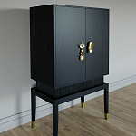 Кабинетный шкаф Elsa Dreams Black с 2-мя ящиками варинант исполнения - 1 | Loft Concept в Сочи