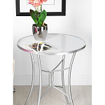 Столик приставной с круглой столешницей на серебристом основании Scenical Table варинант исполнения - 3 | Loft Concept в Сочи