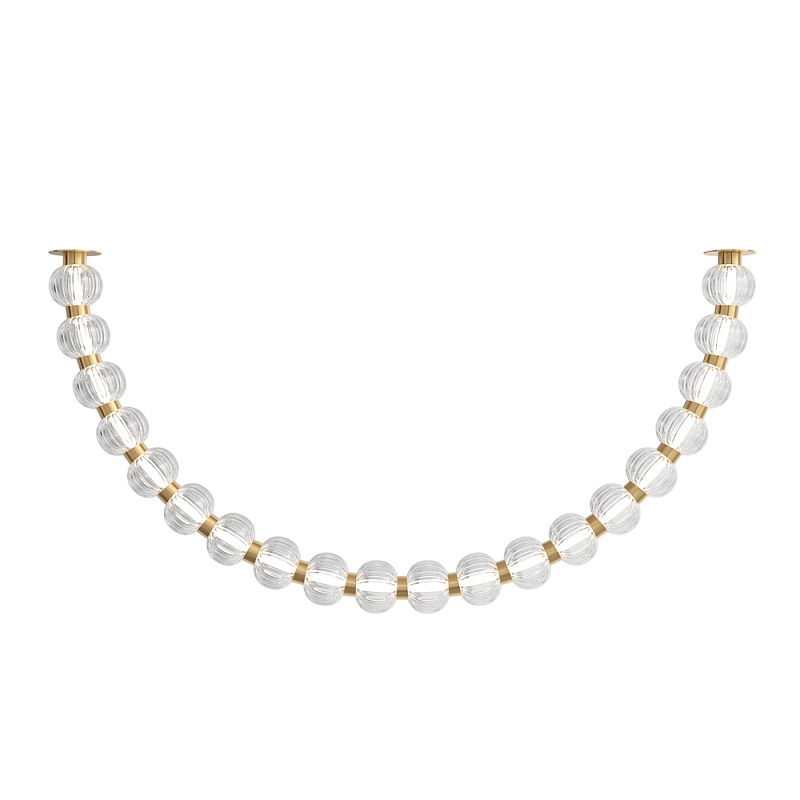 Потолочный светильник Amulet 3000К 36Вт Золотой Прозрачный в Сочи | Loft Concept 