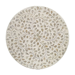 Приставной столик с рисунком из раковин устриц Bone Inlay варинант исполнения - 4 | Loft Concept в Сочи