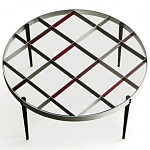 Дизайнерский круглый кофейный стол со стеклянной столешницей Gio Ponti D.555.1 Coffee Table варинант исполнения - 5 | Loft Concept в Сочи