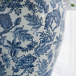 Ваза с крышкой и бело-синим цветочным узором Blue & White Ornament  варинант исполнения - 6 | Loft Concept в Сочи