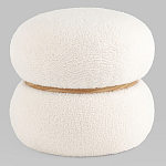 Пуф Полли S тедди белый варинант исполнения - 1 | Loft Concept в Сочи