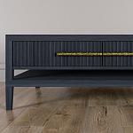 Кофейный стол Primo с двумя ящиками Черный дуб варинант исполнения - 3 | Loft Concept в Сочи