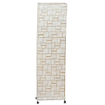 Торшер из перламутра на металлическом каркасе Indonesian Tower варинант исполнения - 1 | Loft Concept в Сочи