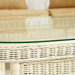 Комплект уличной мебели из ротанга Clara белый варинант исполнения - 11 | Loft Concept в Сочи