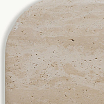 Консоль с овальной столешницей и фактурным деревянным основанием Enzo варинант исполнения - 4 | Loft Concept в Сочи