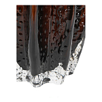 Ваза стеклянная янтарного цвета с текстурированным силуэтом Carambola варинант исполнения - 3 | Loft Concept в Сочи