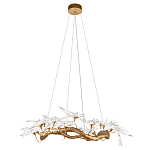 Люстра подвесная с прозрачными стеклянными птичками на ветвях Диаметр 100 см Serip Voa варинант исполнения - 2 | Loft Concept в Сочи
