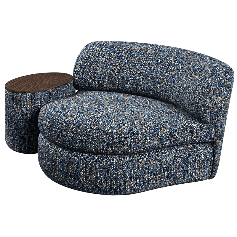 Кушетка со столиком Ulysses Синий Орех в Сочи | Loft Concept 