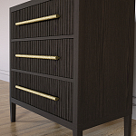 Комод Primo с 3 выдвижными ящиками Темный орех варинант исполнения - 2 | Loft Concept в Сочи