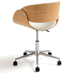 Вращающееся офисное кресло на колёсах Delwyn Chair White варинант исполнения - 3 | Loft Concept в Сочи