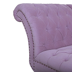 Кушетка фиолетовая с мягкой обивкой из велюра Michael Couch варинант исполнения - 3 | Loft Concept в Сочи