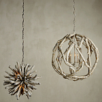 Люстра круглая в виде веток деревьев Natural Driftwood варинант исполнения - 4 | Loft Concept в Сочи