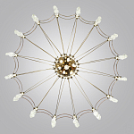 Люстра подвесная из металла с прозрачными подвесками из хрусталя Quasar 93 варинант исполнения - 4 | Loft Concept в Сочи