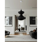 Подвесной вязаный черный светильник «Моника» варинант исполнения - 2 | Loft Concept в Сочи