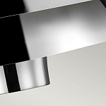 Подвесной светильник с широким многоярусным металлическим плафоном цвета никель в современном стиле Feiss варинант исполнения - 5 | Loft Concept в Сочи