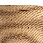 Плетеная овальная корзина с крышкой Shani Rattan Basket варинант исполнения - 4 | Loft Concept в Сочи