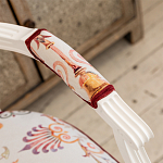 Полукресло из массива бука бежевое с растительным орнаментом Raffael Angel Beige Chair варинант исполнения - 3 | Loft Concept в Сочи