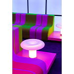 Дизайнерский кофейный стол на круглых ножках Poltronova T02 Pink Coffee Table варинант исполнения - 8 | Loft Concept в Сочи