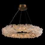 Люстра кольцевая из натурального горного хрусталя Harmonious Crystal Circles варинант исполнения - 1 | Loft Concept в Сочи